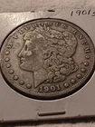1901 S Morgan Silver Dollar, Circulated, As Shown.  Better Date, Mint Mark.