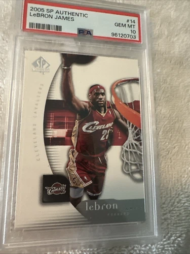 2005-06 SP Authentic LeBron James #14 PSA 10 GEM MT
