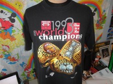 Vtg 90s Chicago Bulls Basketball Finals 1993 Rings Champions Original T Shirt XL