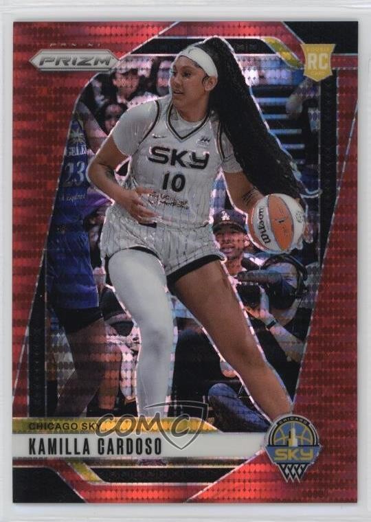 2024 Panini Prizm WNBA Red Pulsar Prizm /299 Kamilla Cardoso #93 Rookie RC