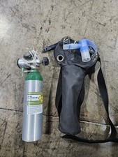 Empty E UN1072 Oxygen Tank With Cyperss/Chad Model 511 Regular Bag, Hose Etc 
