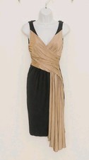 Karen Millen Bronze Drape Dress Size 8