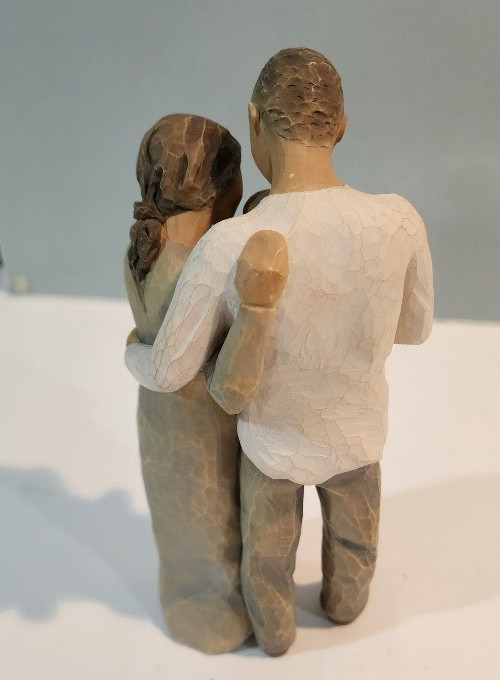 Willow Tree “We Are Three” Family Figurine 2013 Susan Lordi Demdaco Parents Baby