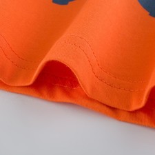 Boys Print Round Neck Short Sleeve T-shirt