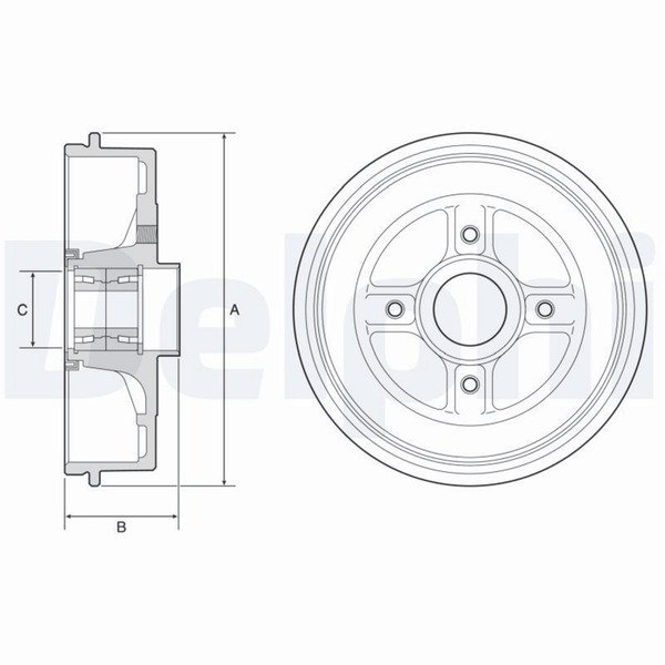 Bremstrommel Hinterachse FüR Renault Dacia Logan I Logan/Stepway II-image