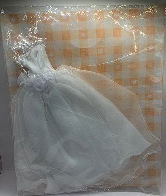 Barlina White Wedding Dress Barbie Sized Ball Gown NEW In Original Packaging