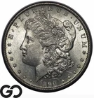 1890-S Morgan Silver Dollar Coin, Lustrous BU++