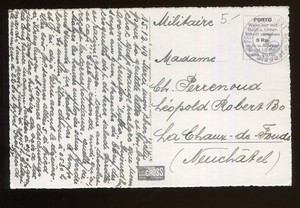 Switzerland Military used Real Photo Card