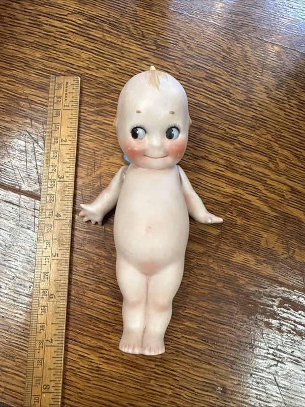 RARE ROSE O'NEILL 7” GERMAN BISQUE KEWPIE DOLL W/ INCISED FEET