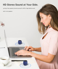 Small Bluetooth Speaker 360  HD Stereo Sound Robust Bass IP67 Waterproof Call