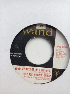 THE JOE JEFFREY GROUP- MY PLEDGE OF LOVE VINYL 7'' 45RPM