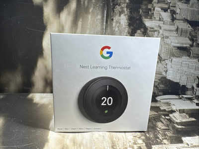 GOOGLE NEST LERNTHERMOSTAT 3. GENERATION SCHWARZ SMART HOME