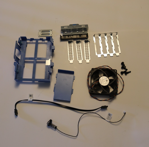 Dell OptiPlex 7010 DT Misc Case Parts, HDD Tray, Case Fan, Cables