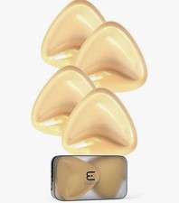 Adhesive Bra Inserts, 2 Pairs, Double-sided Waterproof Adhesive Pads for Volume