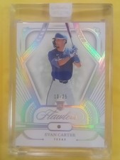 2024 Flawless Evan Carter Factory Encased Rookie True RC REAL Diamond Gem #/25