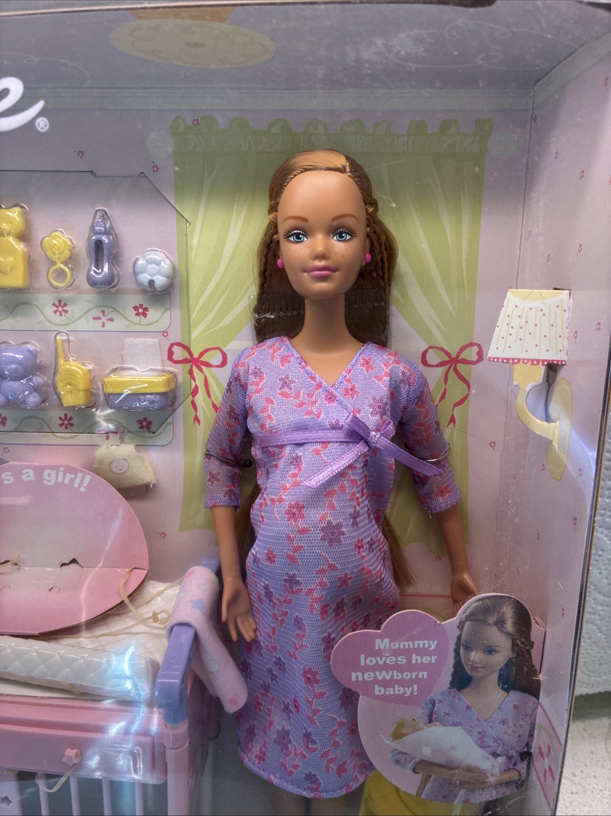 Barbie Happy Family Pregnant Midge and Baby Purple Gown 2002