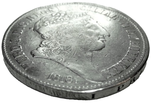NAPOLI-Dos Sicilias (Fernando I) 120 Grano 1818. Liso - Imagen 5 de 10