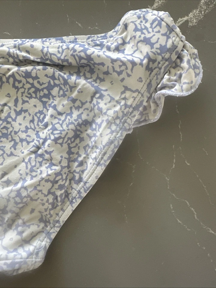 Girl’s Raisins Bikini Blue And White Ruffle Size 10 - Image 4 of 4