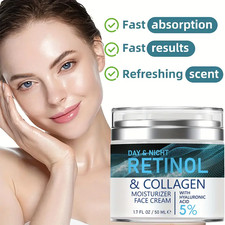 Face Skin Care Retinol Collagen Cream Anti-Aging Wrinkle Deep Hydration Moisturi
