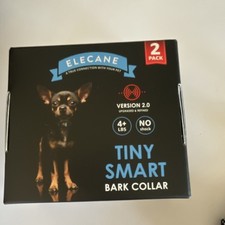 Elecane Tiny Smart Bark Collar 2 Pack for Small Dogs, Rechargeable, No Shock