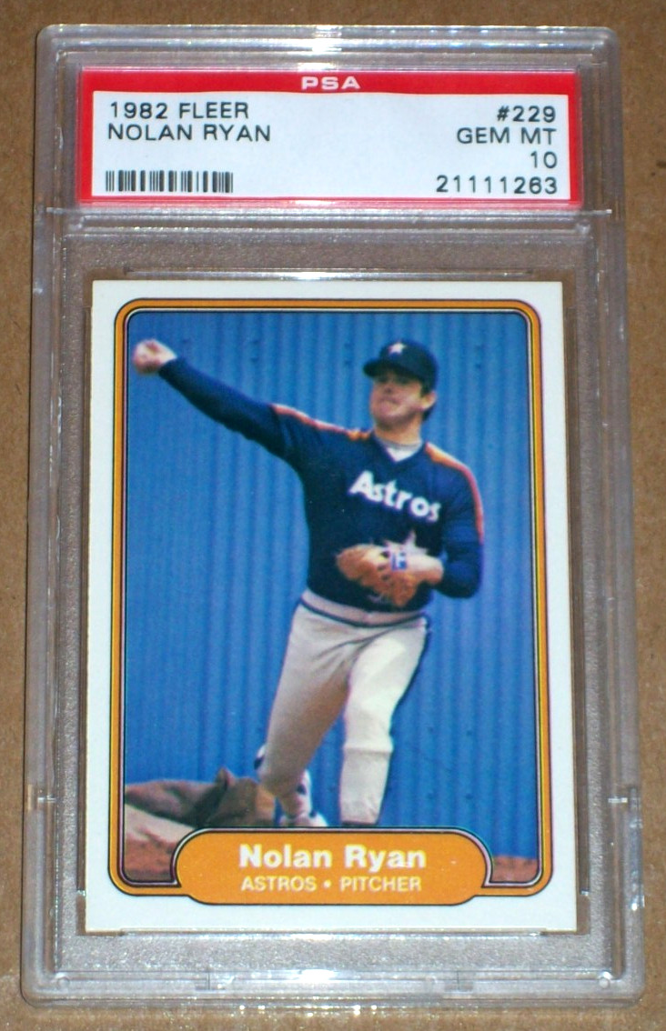 1982 Nolan Ryan #229 Fleer PSA 10 Houston Astros