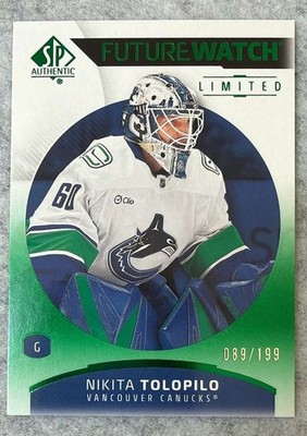 2025-26 SP Authentic - Future Watch Limited Green #162 Nikita Tolopilo /199 RC