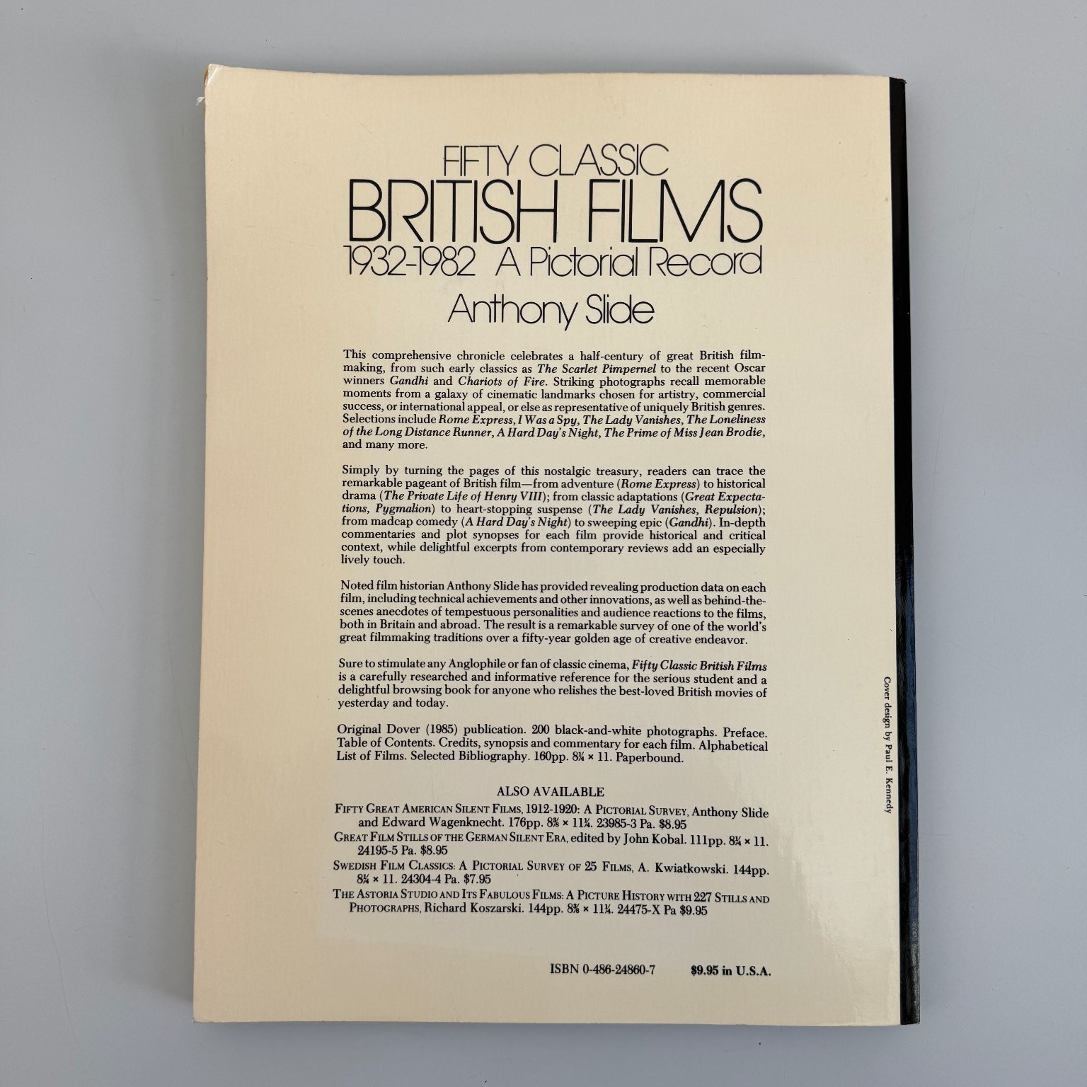 Fifty Classic British Films 1932-1982 Anthony Slide 1985 Paperback Dover