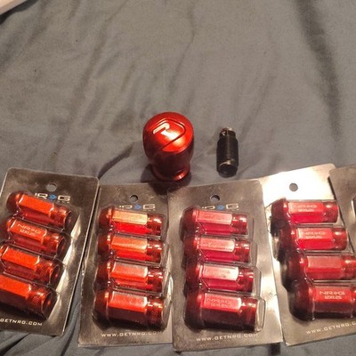 nrg lugs nuts and race shifter knob