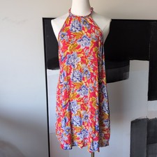 American Eagle Floral Woven Neck Line Dress Sz Small Boho Festival