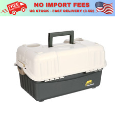 HOT DEAL Plano 6-Tray Hip Roof Large Tackle Storage Box, Green/Sand