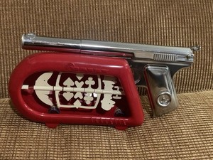 Vintage Daisy 118 Targeteer With Red Targette, 2 Original BB Tins, Cardboard Ad