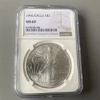 1996 American Silver Eagle | NGC MS69 | .999 Silver 1 oz ASE | Brown Label