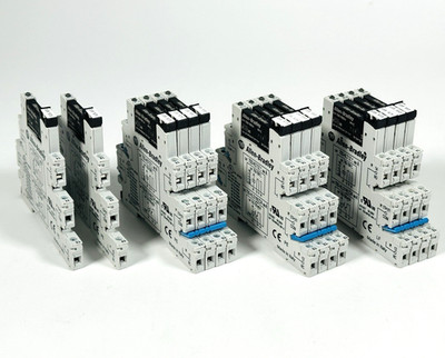 Lot of 14 Allen-Bradley 700-TBS24 700-HLT1Z 24V DC Relay Module Tested