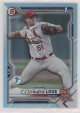 2021 Bowman Draft 1st Edition Sky Blue Foil Austin Love #BD-164 0c6