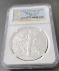 2011 1 oz Silver American Eagle MS-70 NGC 25th Anniversary (ER) West Point Mint