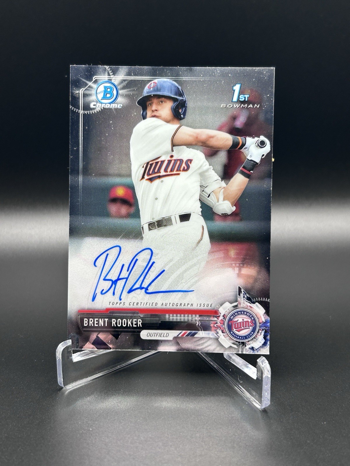 2017 Bowman Draft - Chrome Draft Pick Autographs Brent Rooker #CDA-BR (AU, RC)