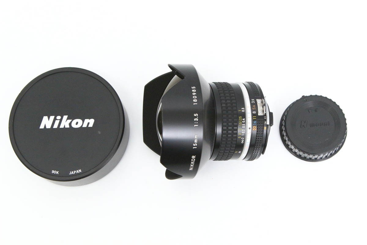 Nikon AI Nikkor 15mm F3.5S Wide Angle Prime MF Lens F Mount from