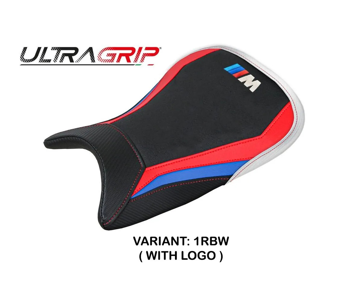 Seat cover Nerja UGrip Red-Blu-White RBW + logo Tpz comp BMW M 1000 R 2022 2026