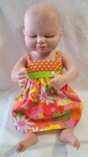 Newborn Baby Doll Sleeping 16" Vinyl Girl Movable Limbs Realistic Subtle Smile