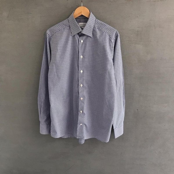 Men Eton Shirt Multicolor Cotton 40 /L / 48 #1W0J