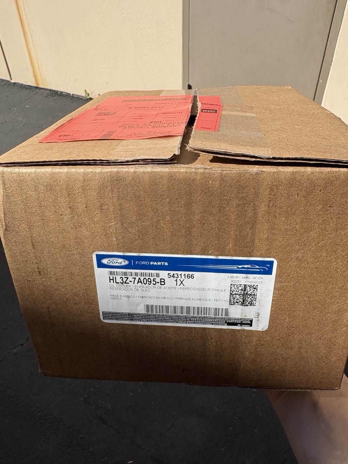 Hl3z7a095b New Genuine OEM Ford Transmission oil cooler