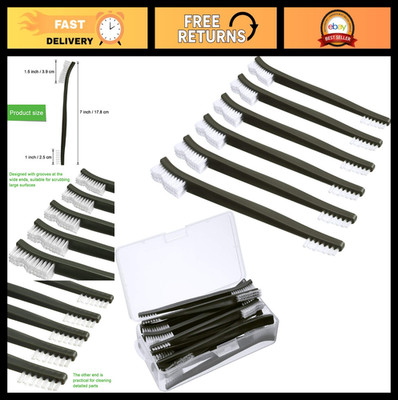 20 Pack Double-Ended Gun Cleaning Brushes - 7'' Nylon All-Purpose Brush Set