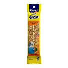 Vitakraft Parakeet Treats Crunch Sticks Orange Apricot Flavor Bird Snacks
