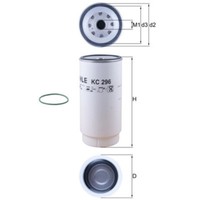 Kraftstofffilter Mahle KC 296D Filter