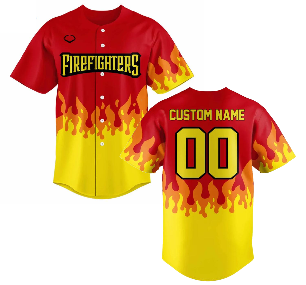 Custom The Firefighters Banana Ball Baseball Jersey US1507 | eBay