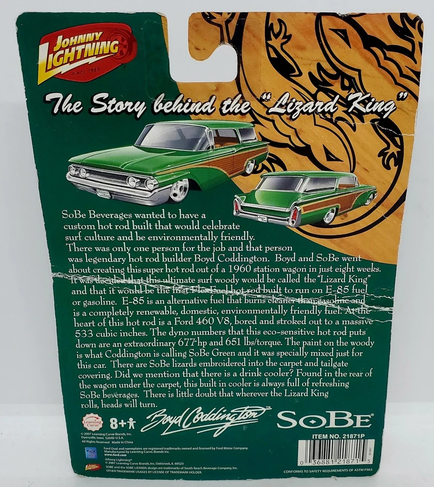 RARE Brand New! Johnny Lightning Boyd Coddington Lizard King SOBE Factory Sealed - Image 3 of 4