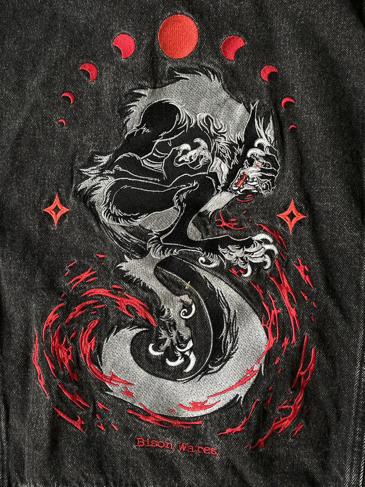 Bison Wares Denim Jacket - Werewolf  Transform Ja… - image 2