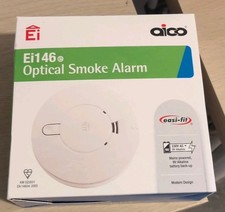 Aico Ei146e Optical Smoke Alarm Detector Mains powered 