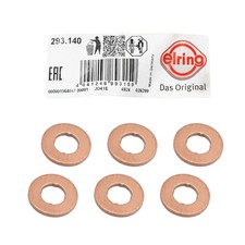 6x Sealing Ring Nozzle Holder for Fiat BMW Ford Opel VW 293.140 | 55192494 | 0XW13051