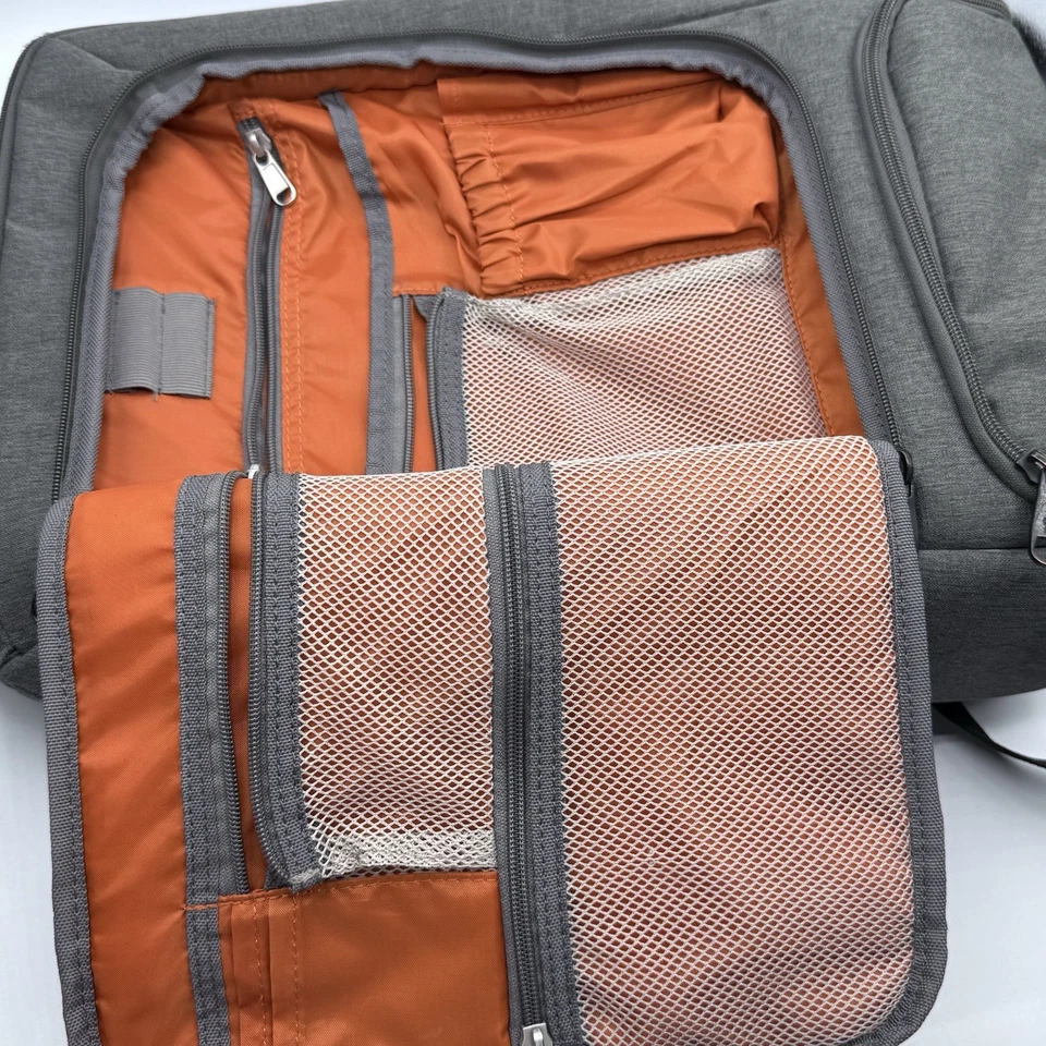 eBags Mochila Profesional Delgada para Laptop Gris Viaje Negocios Bolsa de Transporte LEER Foto 2 de 4